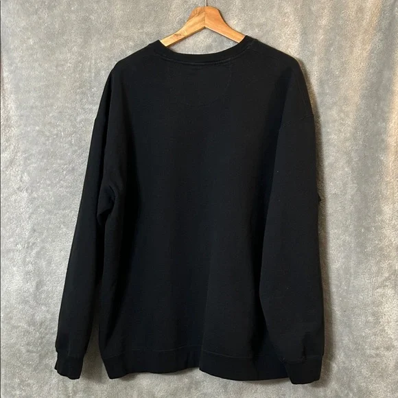 Men's Black Crewneck Sweatshirt - Picture 2 of 5